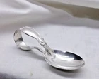 REED & BARTON ORNATE STERLING SILVER CURVED HANDLE BABY SPOON-QUITE NICE