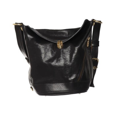 Marino Orlandi, Umhängetasche, Damen, Leder, Schwarz, Sonstiges, 25, 20 #Jiz