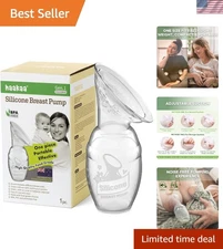 Versatile 4oz Manual Breast Pump - Silicone Design, Perfect for Nursing Moms