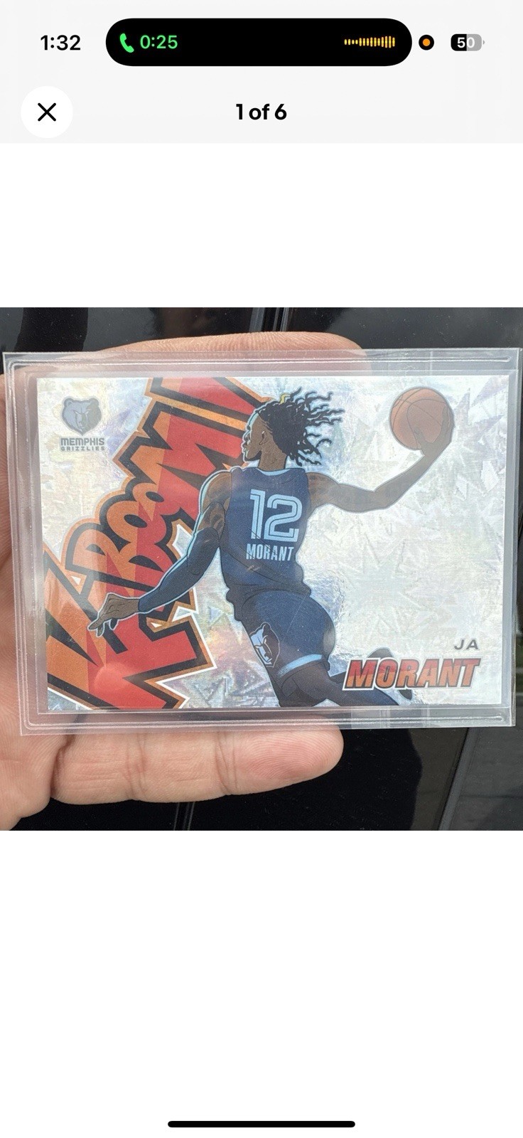 2024-25 Panini Revolution #11 Ja Morant - KABOOM Horizontal SSP Case Hit