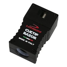 Longoni Billiard Pool Cue Tip Razor Edger Trimmer Shaper Scuffer