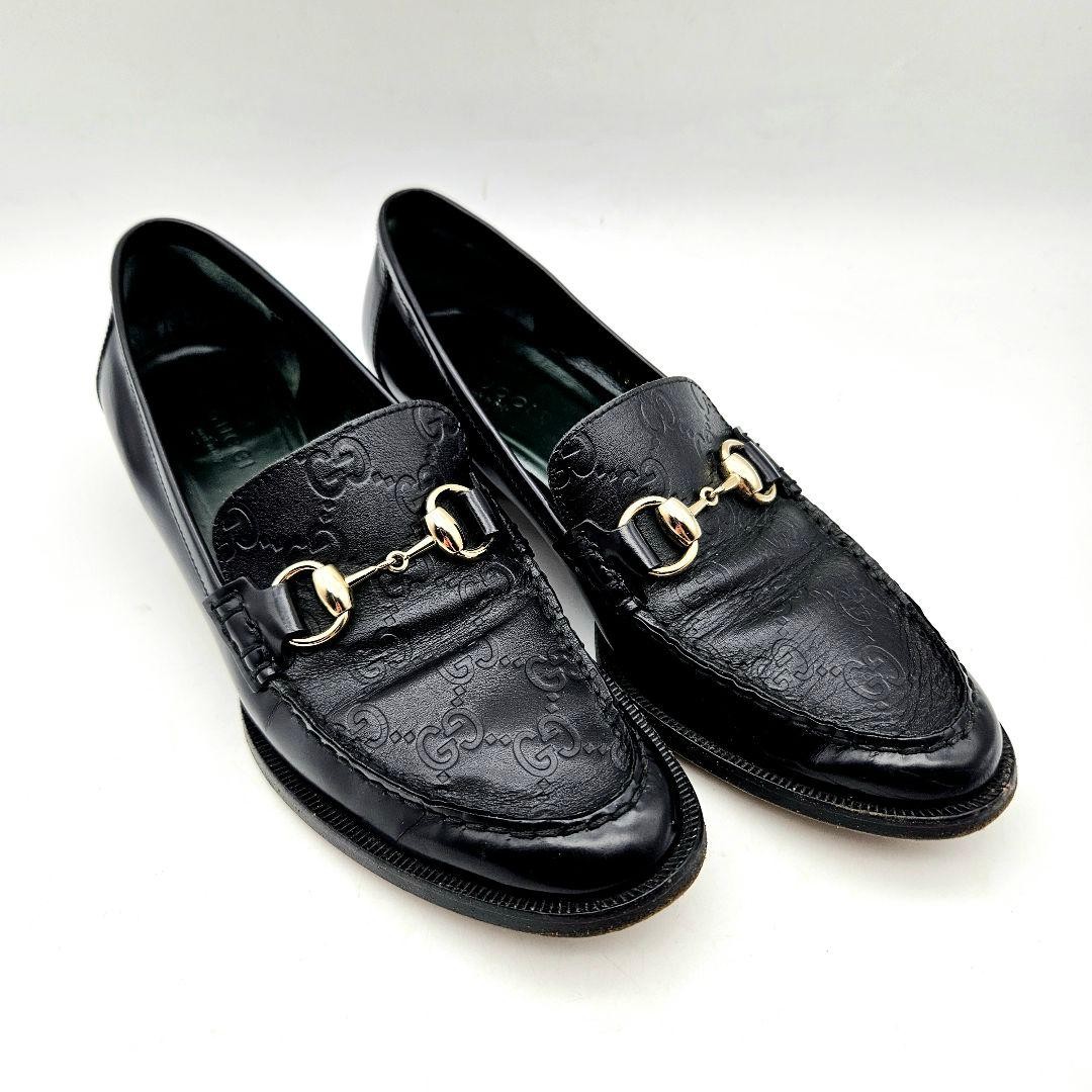 Gucci Horsebit Loafers Black Genuine Leather Size 35 US About 5  For Women thumbnail 24