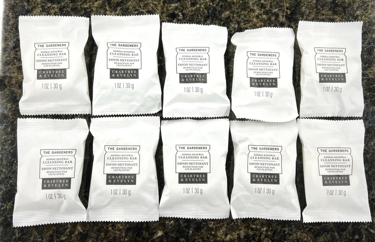 10 Pcs The Gardeners CLEANSING BAR Soap Crabtree & Evelyn Herbal