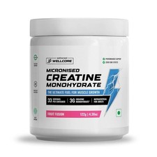Wellcore Micronised Creatine Monohydrate Powder Fruit Fusion Flavour 122gm