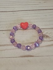 Valentine Beaded Bracelet Heart Bracelet Teen Women Jewelry Valentine Gift