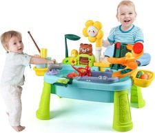 Educational Water Table with Pump for Toddlers 1-8 - Adjustable Height Design