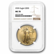 2026 1 oz American Gold Eagle MS-70 NGC 4115.21 per troy oz