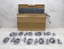10 LOT - NEW Dell Keyboard  Mouse Wired Combo Bundle KB216-BK-US MS116-BK