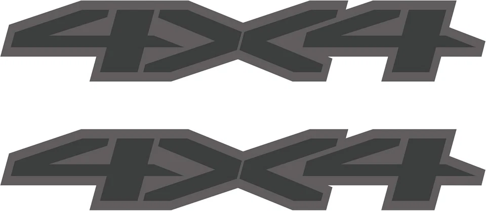 4x4 Decals for Chevy Silverado - Weatherproof Metallic Finish Set of 2 - Image 3 of 4