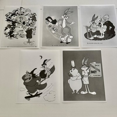Lot of 5 Warner Brothers Cartoon TV VINTAGE Promotional 8x10 Glossy Still Photos