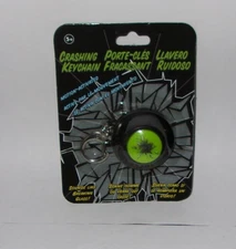 NEW GREEN MOTION ACTIVATED KEYCHAIN THAT SOUNDS LIKE BREAKING GLASS