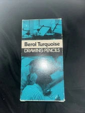 Nos Berol Turquoise 4H Drawing Pencils 1375 w/ Erasers Half Gross 72 Pencils Box