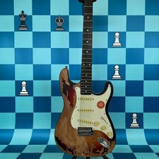 electric guitar heavy Ageds aged brown tremol...
