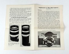 Alpa 6c Camera "Supplement" Kinoptik Apochromat Lenses 100mm f2 150mm f2.8
