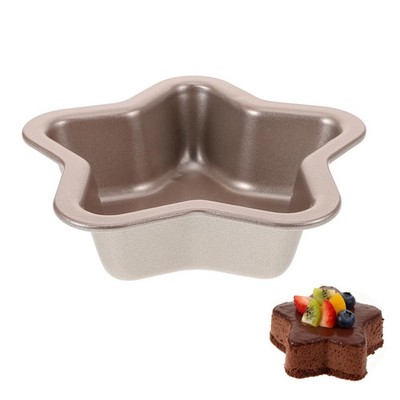 4 Inch Star Shaped Cake Pan Fivepointed Nonstick Decorating Baking Mold Tool