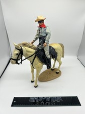 Vintage 1970s Gabriel 10" Lone Ranger Figure With Horse Silver
