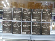 Lot of 10 BCW 100 Count 2-Piece Slider Trading Card Box 1-SB100