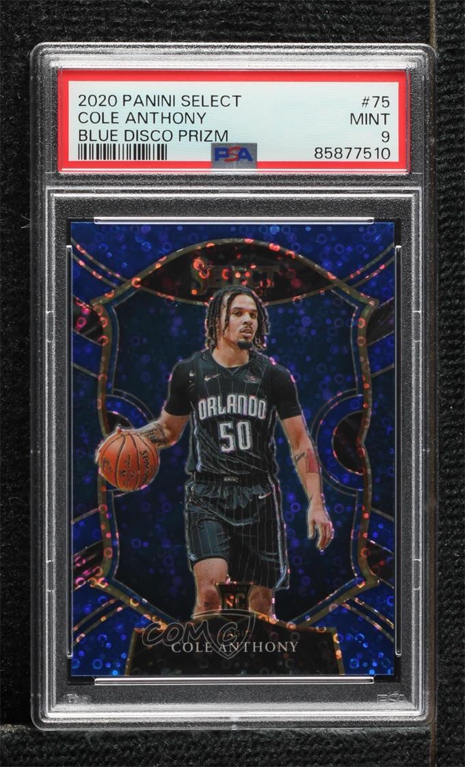 2020 Select Concourse Blue Disco Prizm 16/25 Cole Anthony PSA 9 Rookie RC 08r6