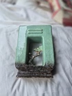 Roseville Artwood Green  Mid Century Modern Pottery Planter  Tree Rare