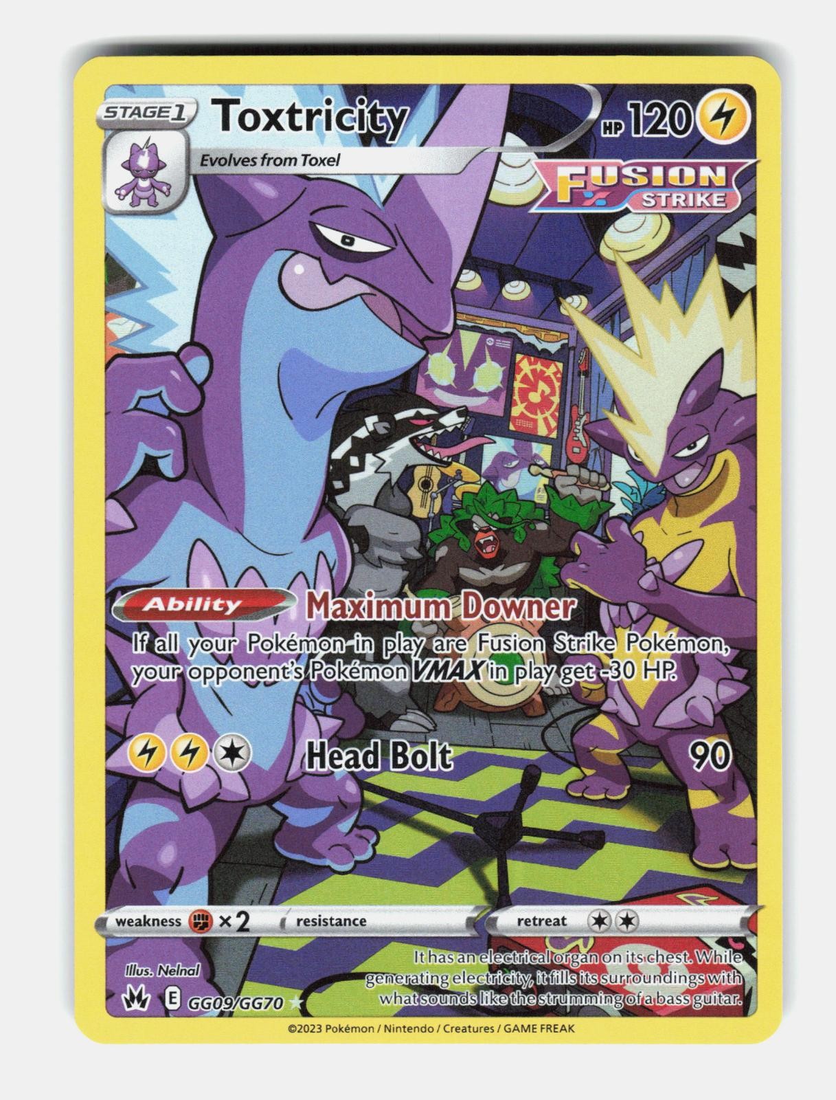 Toxtricity GG09/GG70 Holo Crown Zenith Galarian Gallery Pokemon NM