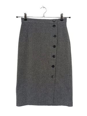 H&M Jupe taille haute Dames Jupe T EU 36 gris clair élégant - Photo 1/4