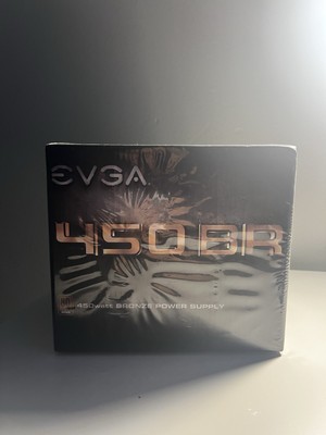 New Sealed EVGA 450 BR 80+ Bronze 450W Power Supply 100-BR-0450-K1