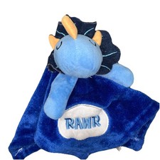 Baby Lovey Baby Starters Blue RAWR Dinosaur Security Blanket