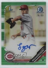 2019 Bowman Chrome Prospect Green Refractor /99 Lyon Richardson Auto 12i0