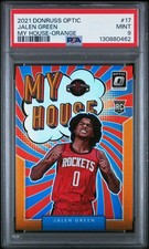 2021-22 Donruss Optic My House Orange 🍊 Prizm /39 Jalen Green PSA 9 Rookie RC