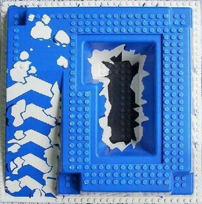 LEGO  3D Baseplate, Raised - 2552px1 White 6983 Ice Station Odyssey