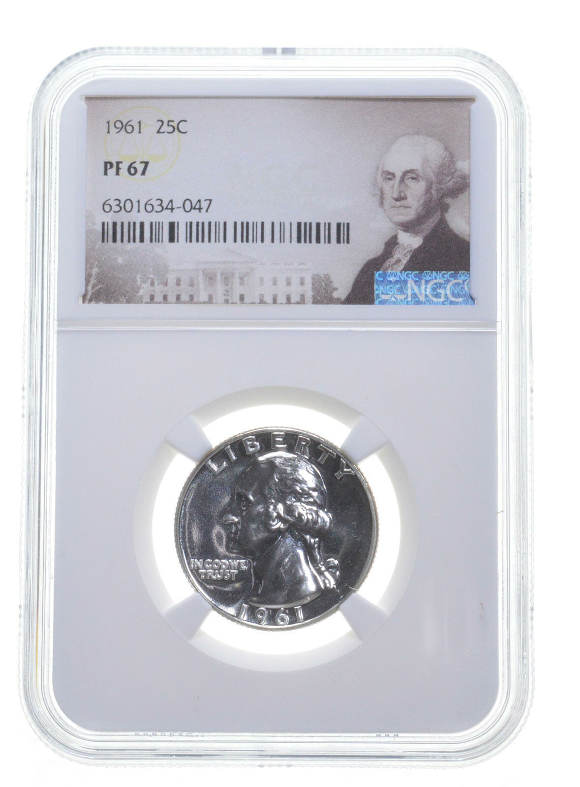 1961 PF67 Proof Washington Quarter NGC White Coin Brand new Spot - 25% OFF Graded