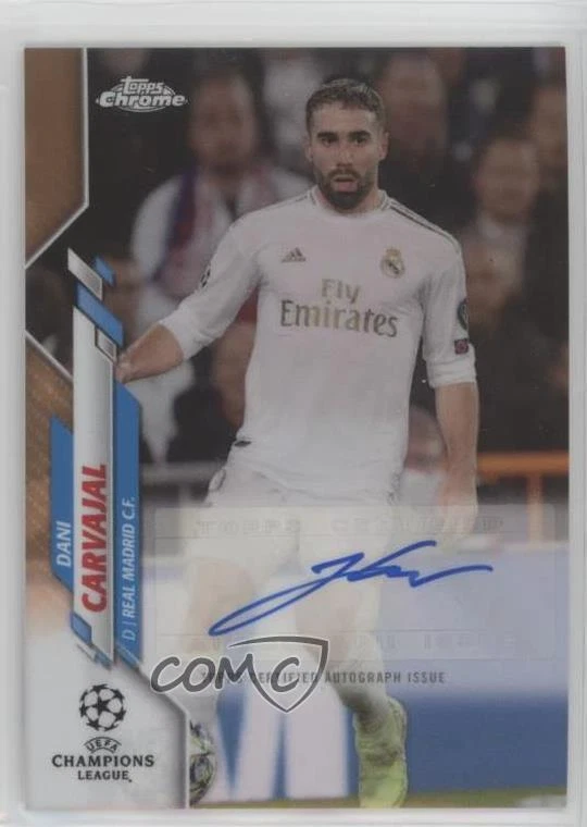 2019-20 Topps Chrome UCL Auto Orange Refractor /25 Dani Carvajal #CA-DAC Auto
