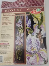 NIP Purple Orchid Cross Stitch Kit