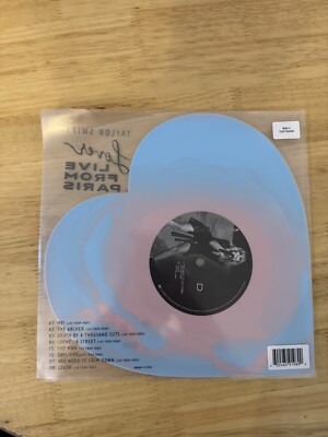 Taylor Swift Lover (Live From Paris) Heart Shaped Vinyl IN HAND / FAST SHIP  