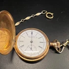1890s Antique American Waltham Pocket Watch 3/4 Plate 7 Jewels Grade J Collector