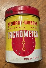Tachometer Gauge 2 34 Model 757-w Stewart Warner Vintage New In Can