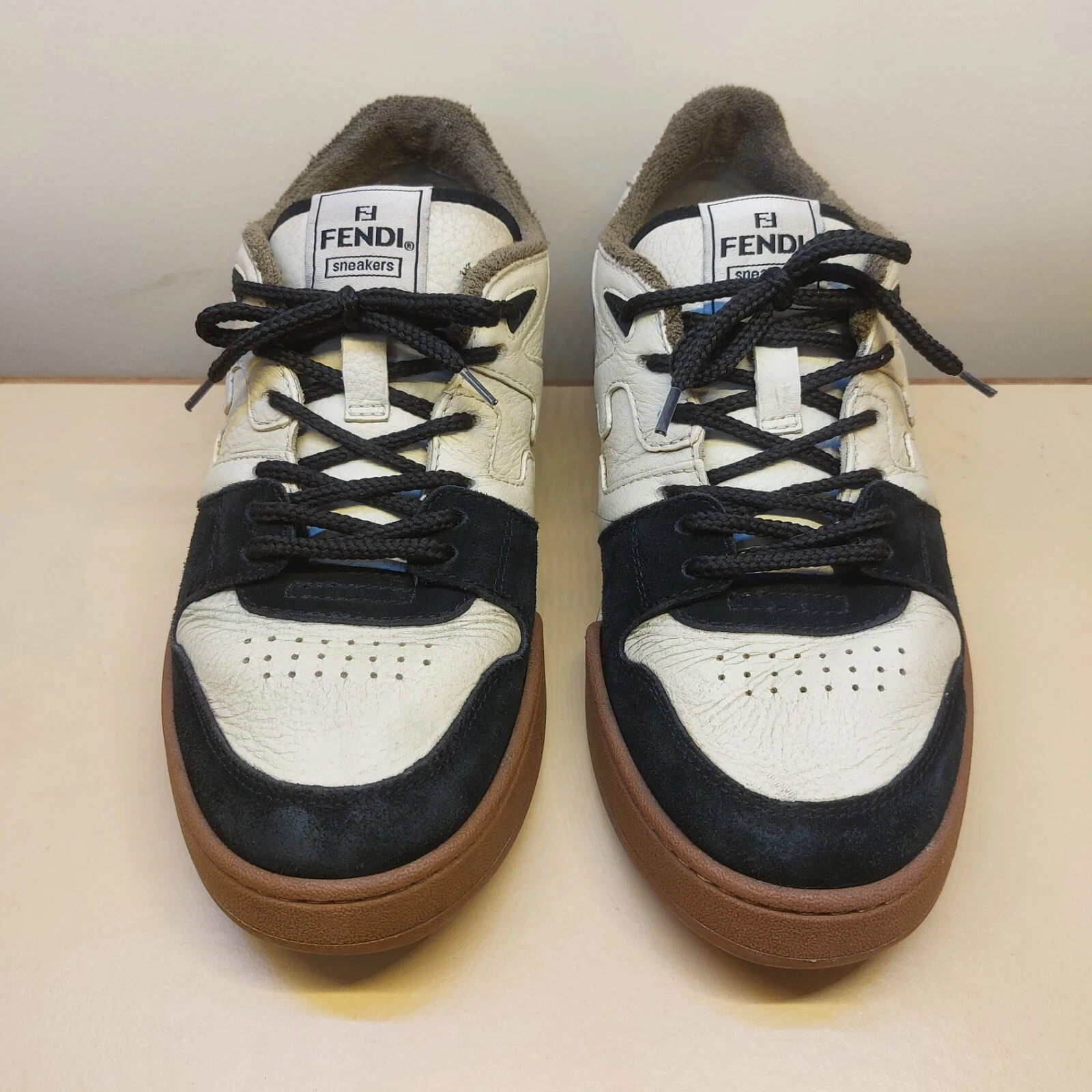 FENDI Match Sneaker bassa in camoscio da uomo taglia US 7