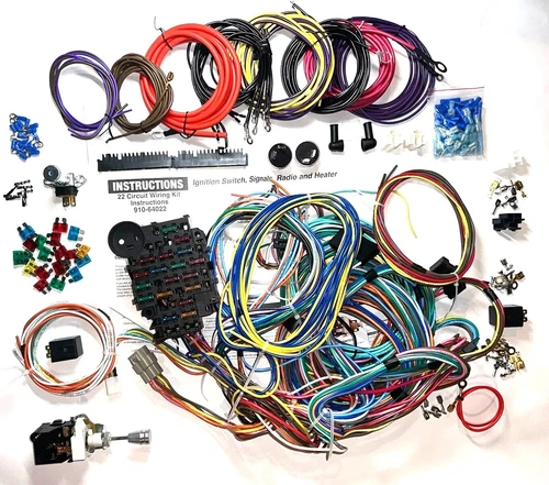 1960-1982 Chevy GMC Pickup Truck Wire Harness Universal Wiring Kit 21 Circuit 18