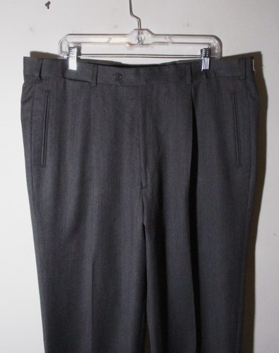 SARTORIA MENCHETTI "Angelico" Gray 100% Wool Dress Pants Men's Size 40X34 NWT - Picture 2 of 6