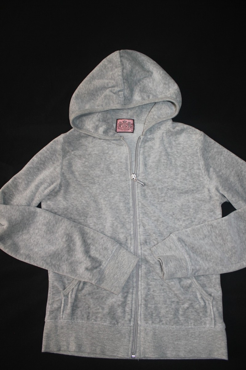 【YOURNUS】Storm Velour Layered Hoodie Juicy Couture “The Age of Juicy” Light Grey Velour Hooded