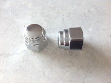 10 CHROME 7/16-14 ACORN CAP NUT FLAT TOP HAT USA MADE Harley Chopper Bobber Cafe