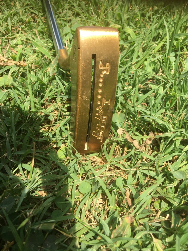 Beeline I square two putter brass Head Steel RH 35.3/4" Hard To find - Image 2 of 4