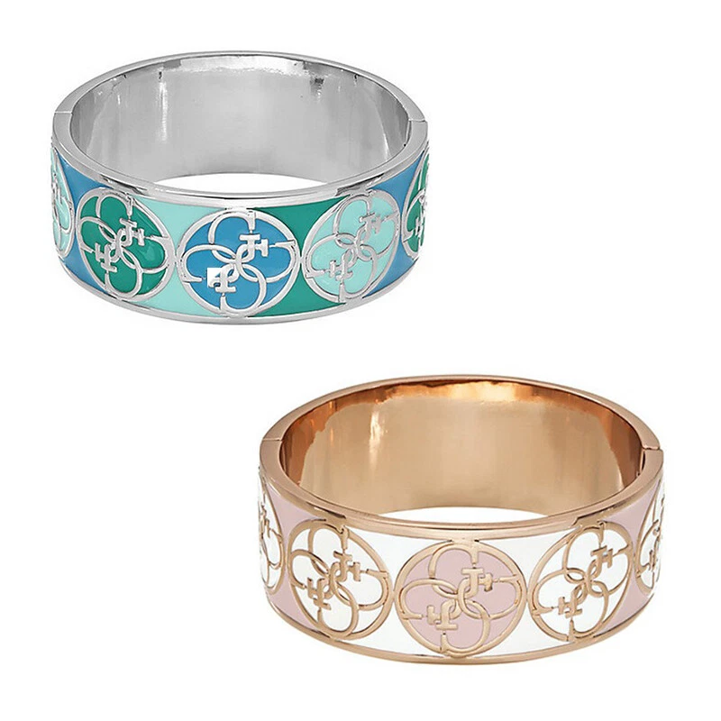 BRACCIALE DA DONNA CON CHERM IN ARGENTO RODIATO IN ORO BIANCO 18 KT