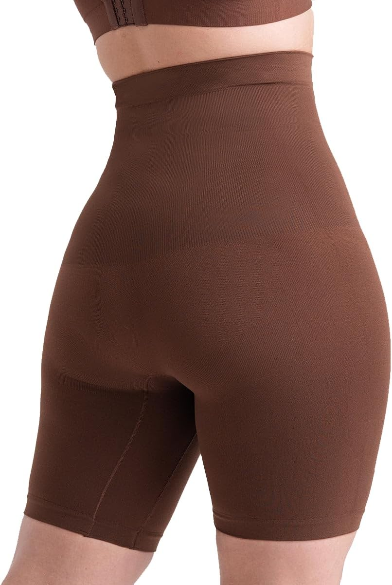 High-Waisted Tummy Control Shapewear Shorts for Women - Faja Body Shaper-image