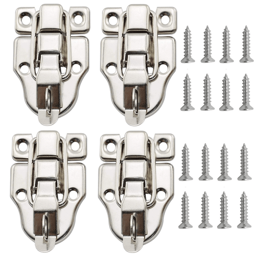 4X Tool Box Lock Clasp with Screws Toggle Latch Buckle For Jewelry Box Cabinet - Picture 2 of 8