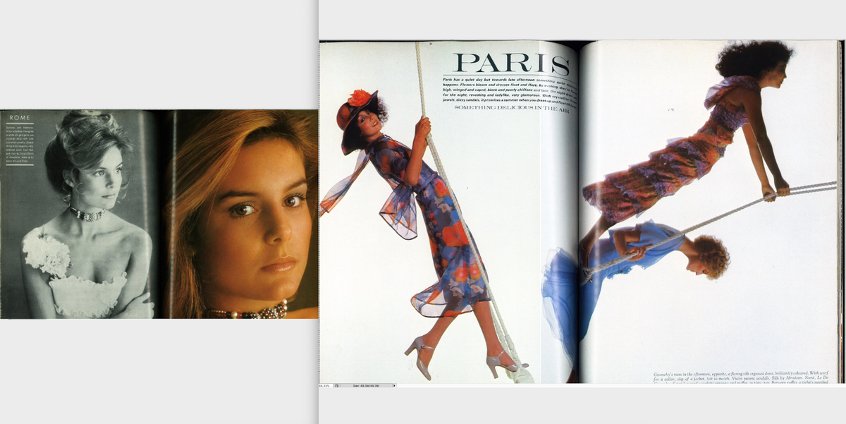 VOGUE BRITISH- MARCH 1, 1974- BIANCA JAGGER-VERUSHKA ad-LOIS