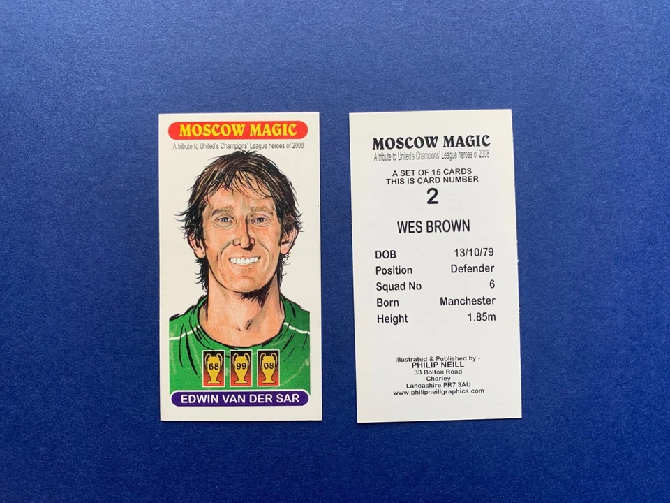 MANCHESTER UNITED CHAMPIONS LEAGUE 2008 WINNERS COLLECTABLE CARD SET - Image 2 of 2