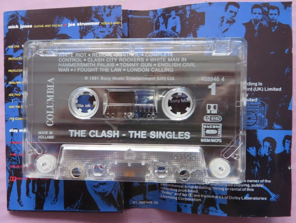 THE CLASH - THE SINGLES -   CASSETTE/MC  EUROPE 1991 - Immagine 4 di 4