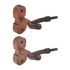 Image of Violin Wall Mount Hanger Easy Installation Wooden Durable with Bow Holder for