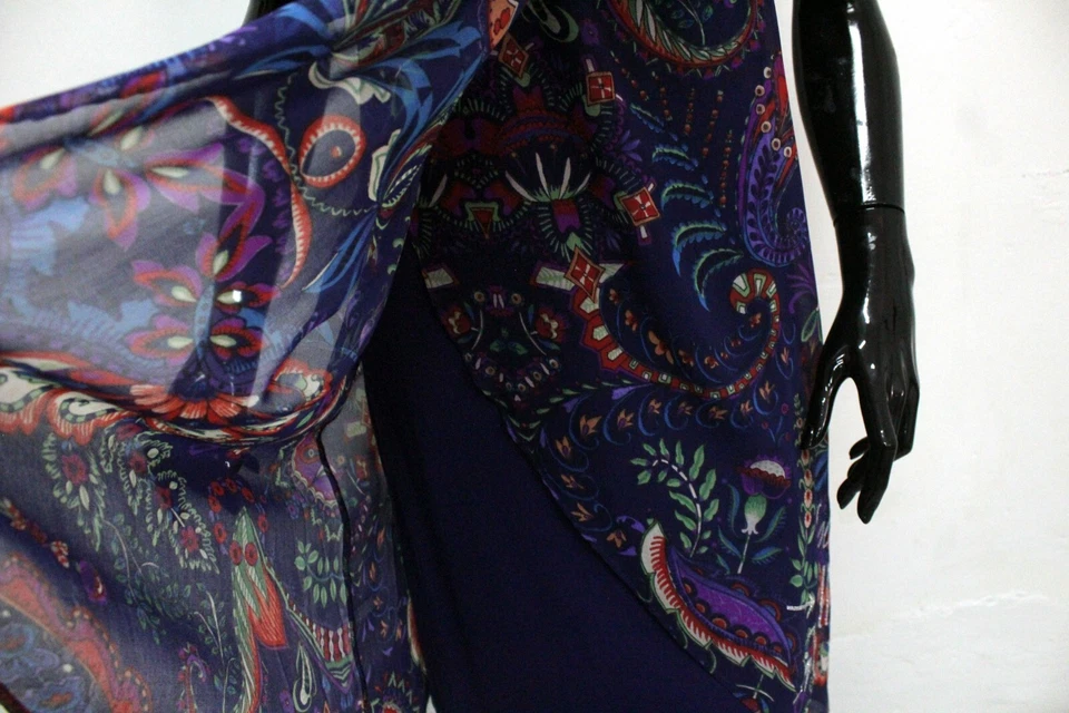 Desigual Vestito Donna Taglia 40 Abito Tubino Dress Senza Maniche Woman Logo - Immagine 4 di 4